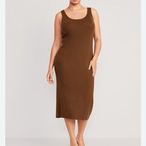 Old Navy Brown Long Sleeve Dress